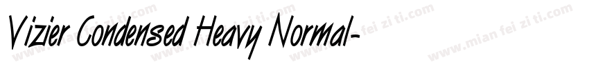 Vizier Condensed Heavy Normal字体转换